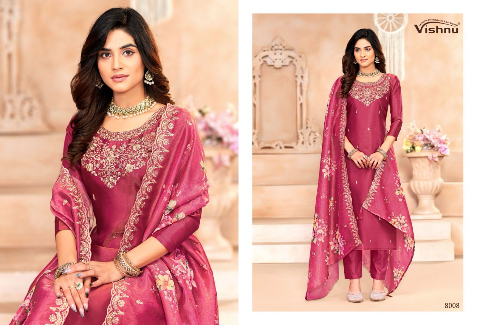 Sajada By Vishnu Shimmer Dress Material Wholesale Market In Surat With Price